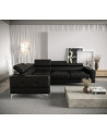 Sofá rinconera convertible de cuero TOSCANIA MINI 250 x 185 cm en varios colores