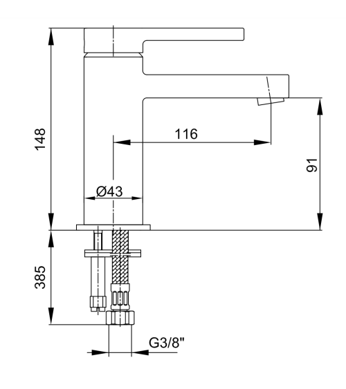 Mitigeur baignoire MINA chrome