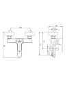 Mitigeur baignoire STAR chrome