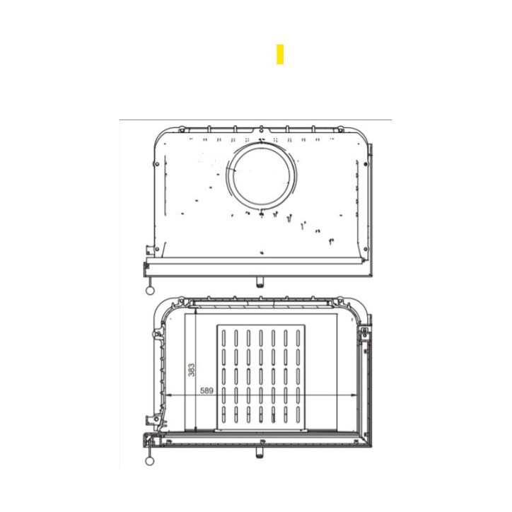 Insert cheminée d'angle  levio 17 kw