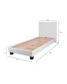 Lit ELBA II  90x200 cm