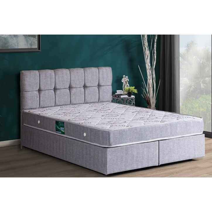 LIT coffre PARIS gris 160x200 cm