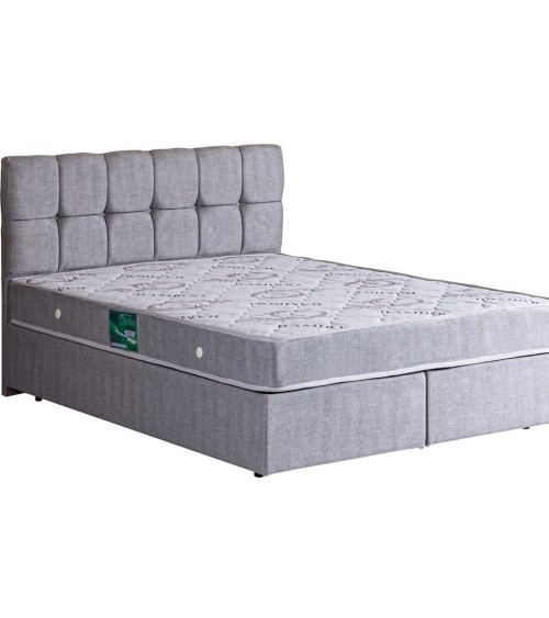 LIT coffre PARIS gris 160x200 cm