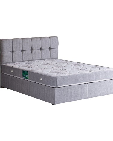 LIT coffre PARIS gris 160x200 cm