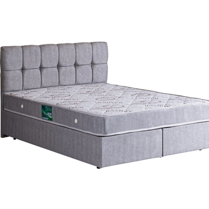 LIT coffre PARIS gris 160x200 cm