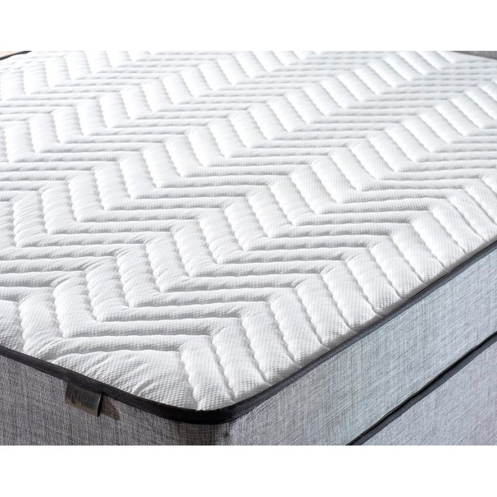 LIT coffre NIRON gris 160x200 cm