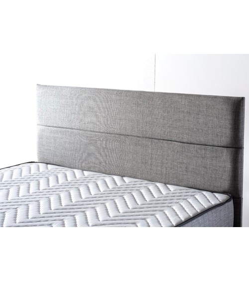 LIT coffre NIRON gris 160x200 cm