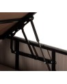 LIT coffre NIRON gris 160x200 cm