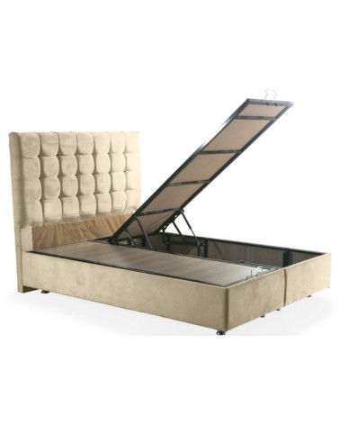 LIT coffre DUKE crème 160x200cm