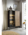 Gran cómoda ODENSE 104cm roble y negro
