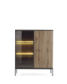 Cômoda ODENSE 104x126 cm - carvalho e preto