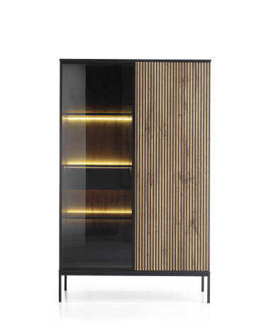 Gran cómoda ODENSE 104cm roble y negro