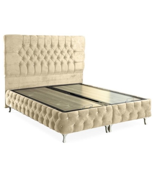 LIT coffre CAPPY crème 160x200cm