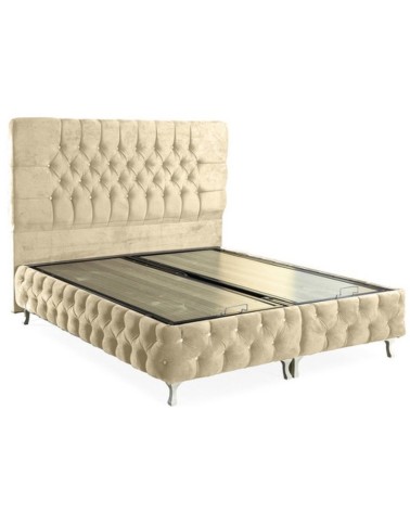 LIT coffre CAPPY crème 160x200cm