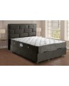 LIT coffre DIEGO anthracite  et tête de lit inclus 90/160x200 cm