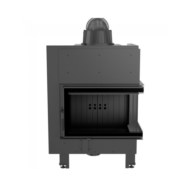 copy of Inserto para chimenea MBZ 13 BS cristal en el lado derecho cristal curvado puerta de guillotina