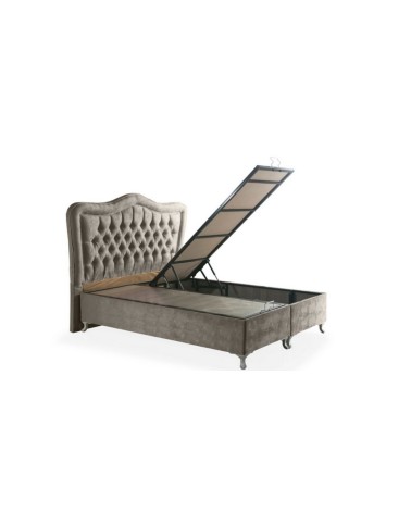 LIT coffre CAMELLI gris 90/160x200 cm