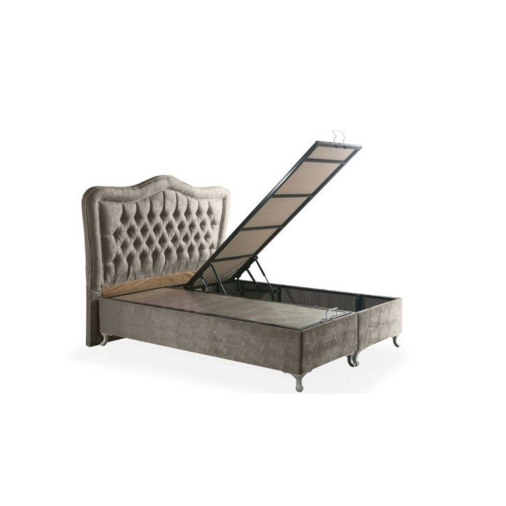 LIT coffre CAMELLI gris 90/160x200 cm