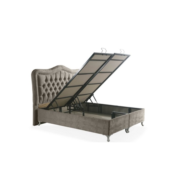 LIT coffre CAMELLI gris 90/160x200 cm