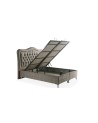 LIT coffre CAMELLI gris 90/160x200 cm