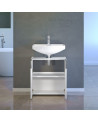 copy of Ensemble Salle de bain CORA : meuble suspendu avec vasque + 2 colonnes + miroir 140 x 50 x 53 cm