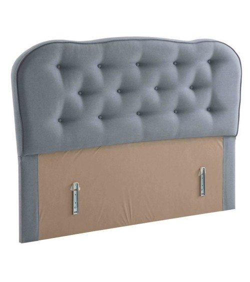 LIT coffre VIOLET gris + matelas et tête de lit inclus 160x200 cm