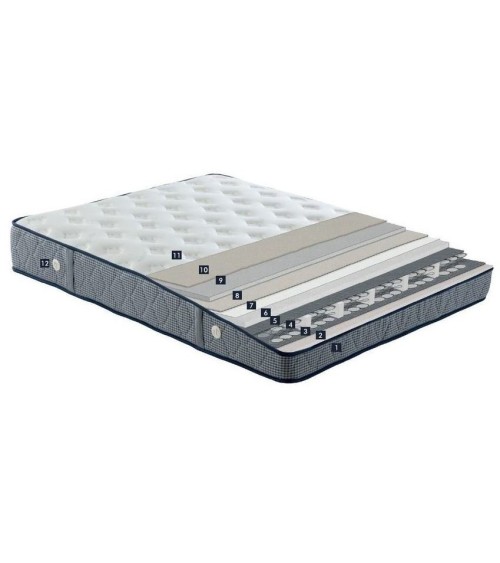 LIT coffre VIOLET gris + matelas et tête de lit inclus 160x200 cm