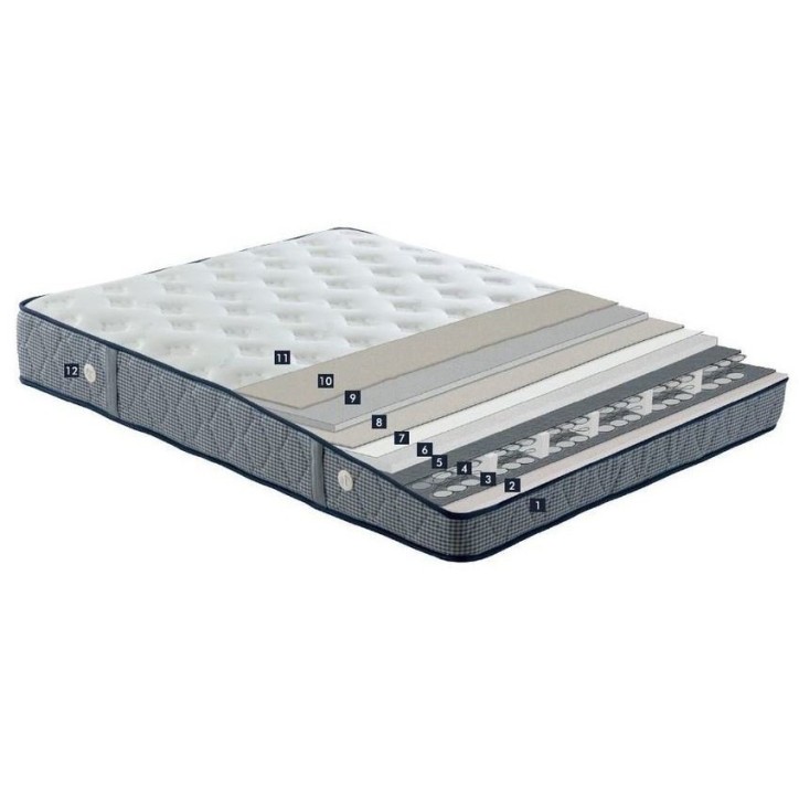 LIT coffre VIOLET gris + matelas et tête de lit inclus 160x200 cm
