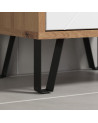 copy of Ensemble Salle de bain CORA : meuble suspendu avec vasque + 2 colonnes + miroir 140 x 50 x 53 cm