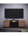 Salon complet KYOTO : table basse, meuble TV, vitrine, commode haute, (buffet)
