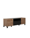 Salon complet KYOTO : table basse, meuble TV, vitrine, commode haute, (buffet)