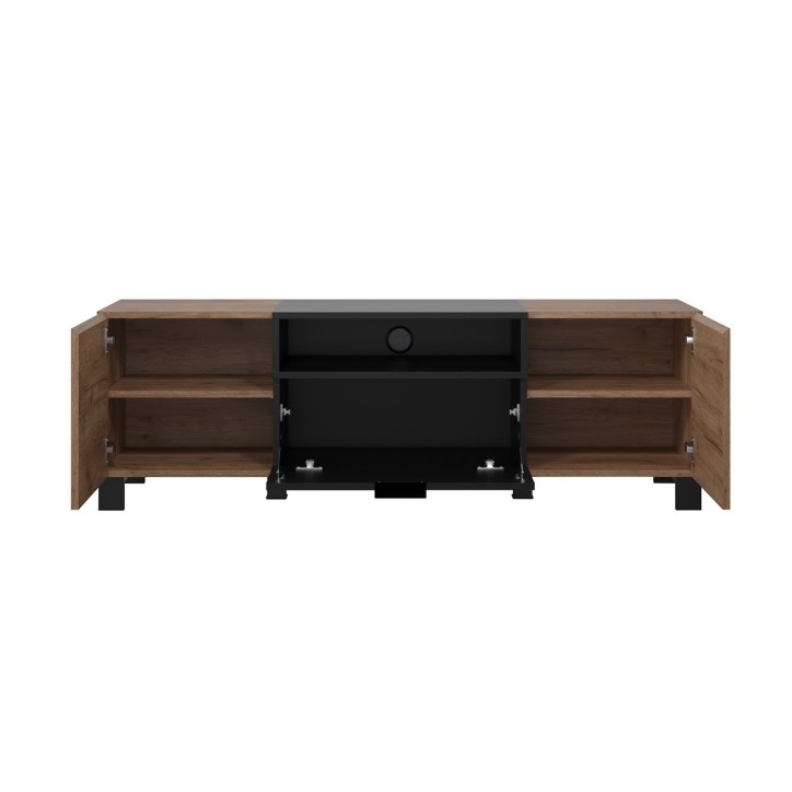 Salon complet KYOTO : table basse, meuble TV, vitrine, commode haute, (buffet) Salon complet KYOTO : table basse, meuble TV, vitrine, commode haute, (buffet)