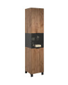 Salon complet KYOTO : table basse, meuble TV, vitrine, commode haute, (buffet)