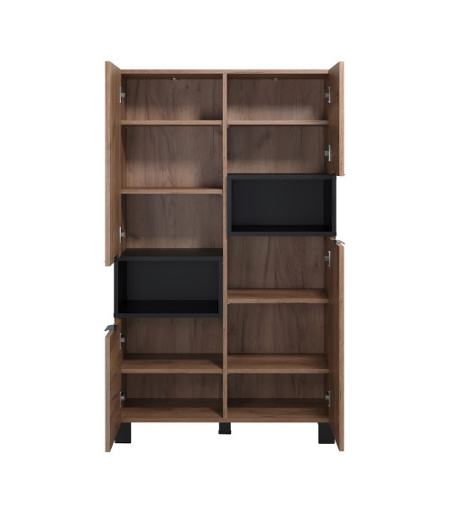 Salón KYOTO completo: mesa de centro, mueble TV, vitrina, cómoda alta, (buffet)