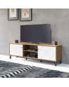 Sala BIANCA completa: mesa de centro, móvel de TV, vitrine, cômoda alta, (aparador)