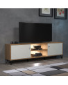 Sala BIANCA completa: mesa de centro, móvel de TV, vitrine, cômoda alta, (aparador)