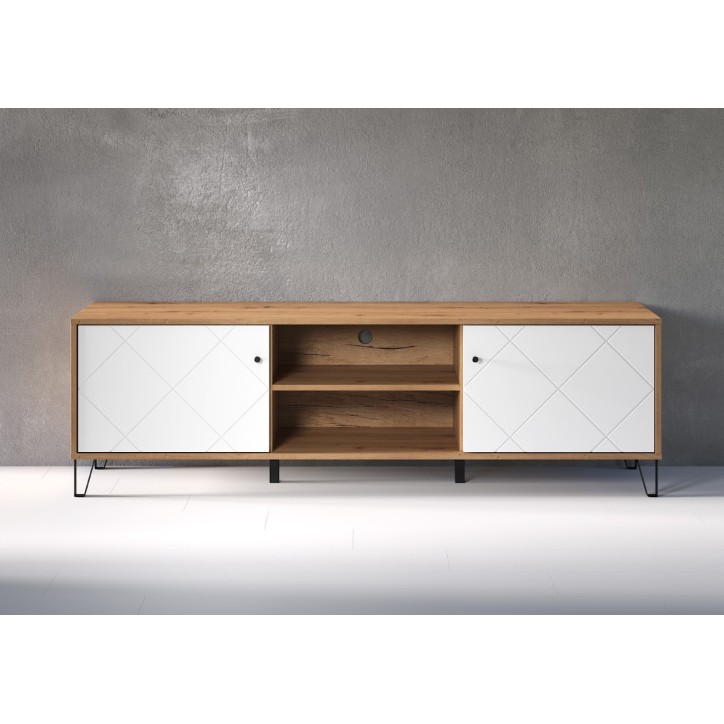 copy of Salon complet KYOTO : table basse, meuble TV, vitrine, commode haute, (buffet)