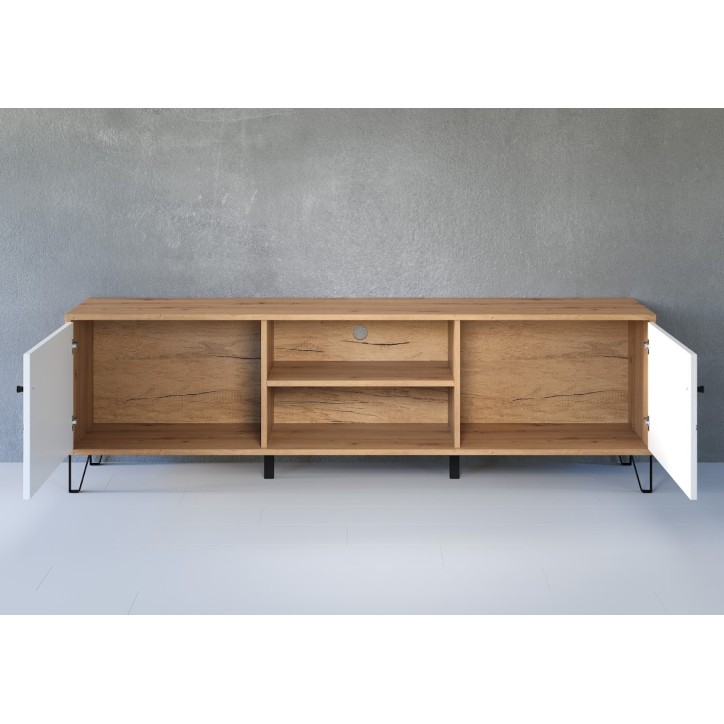 copy of Salon complet KYOTO : table basse, meuble TV, vitrine, commode haute, (buffet)