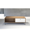 Sala BIANCA completa: mesa de centro, móvel de TV, vitrine, cômoda alta, (aparador)
