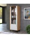 Sala BIANCA completa: mesa de centro, móvel de TV, vitrine, cômoda alta, (aparador)