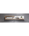 Salon complet BIANCA : table basse, meuble TV, vitrine, commode haute, (buffet)