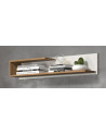 Salón BIANCA completo: mesa de centro, mueble TV, vitrina, cómoda alta, (aparador)
