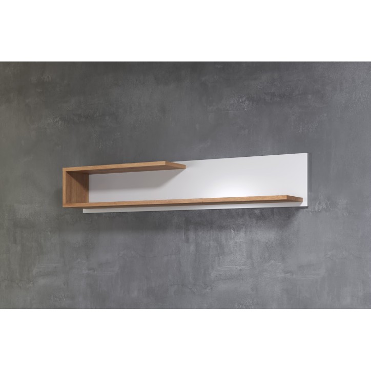 Salón BIANCA completo: mesa de centro, mueble TV, vitrina, cómoda alta, (aparador)