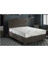 LIT coffre EMERAUDE anthracite  et tête de lit inclus 160x200 cm