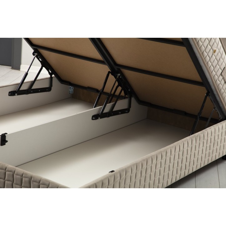 LIT coffre + tête de lit SAFIR 160x200 cm