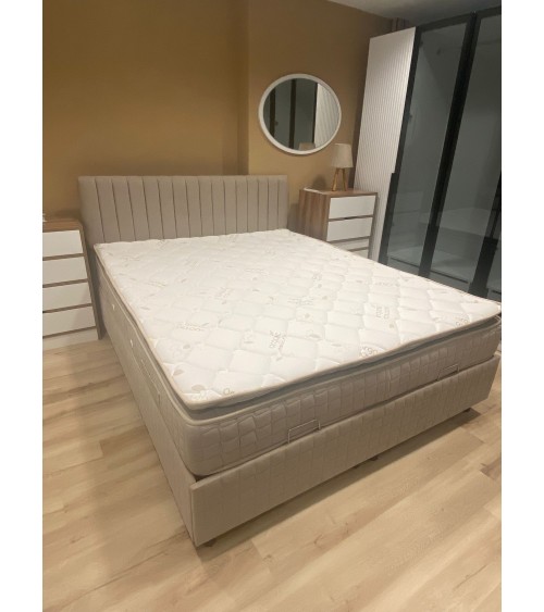 LIT coffre + tête de lit SAFIR 160x200 cm