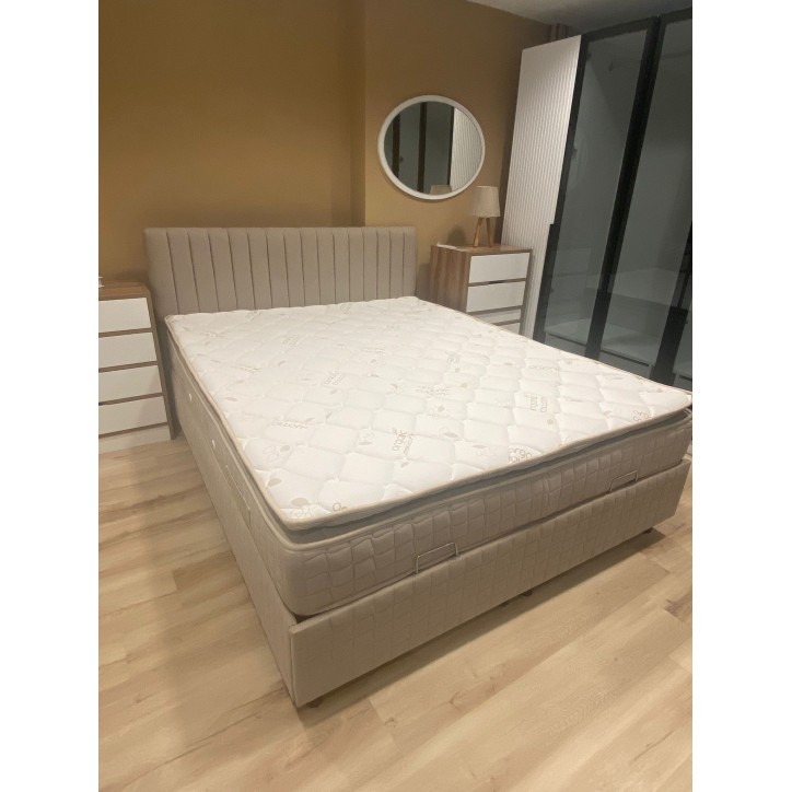 LIT coffre + tête de lit SAFIR 160x200 cm