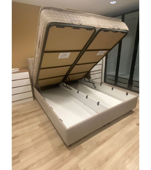 LIT coffre + tête de lit SAFIR 160x200 cm