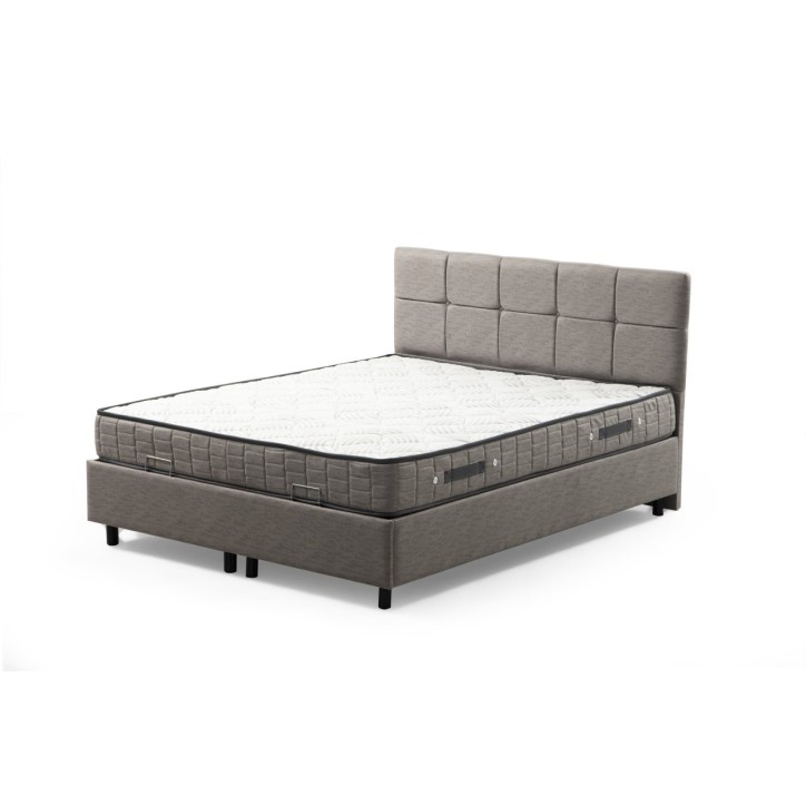 LIT coffre VITALIA 160x200 cm gris