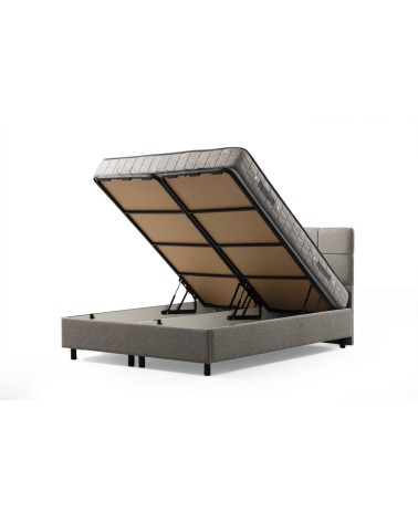 LIT coffre VITALIA 160x200 cm gris